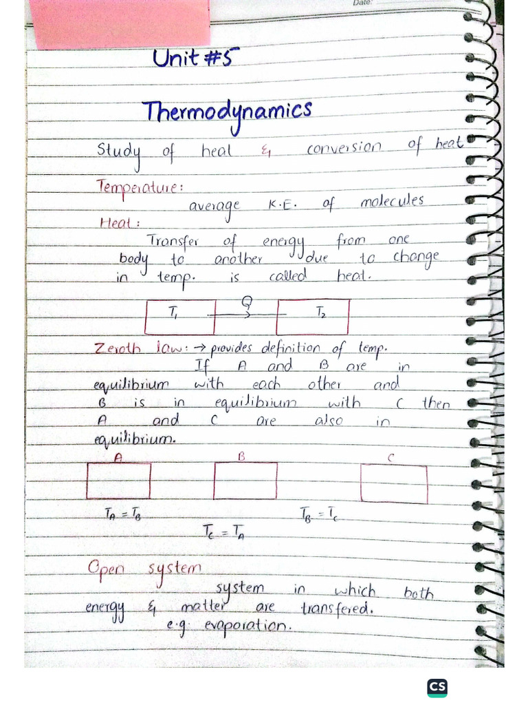 Thermodynamics Notes | PDF