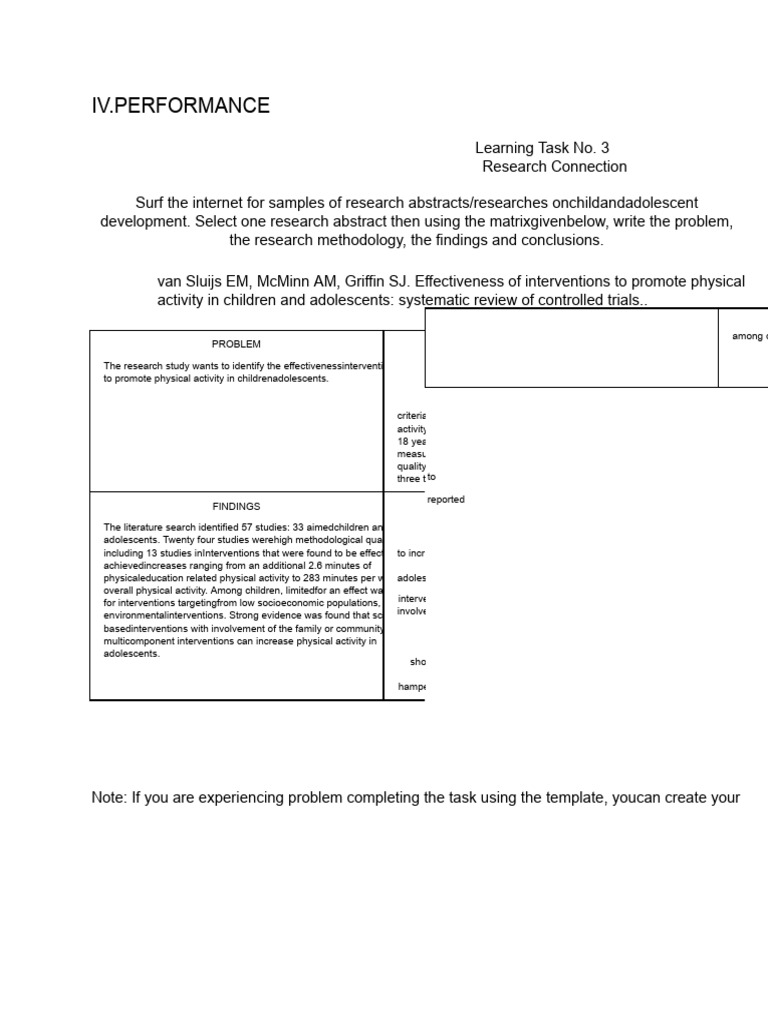 Effectiveness of Physical Activity Interventions | PDF | Inquiry ...