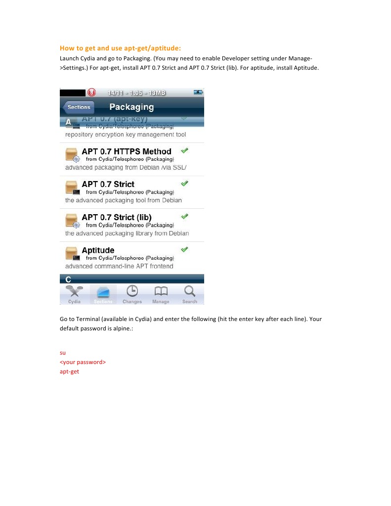 How To Get and Use AptGet PDF