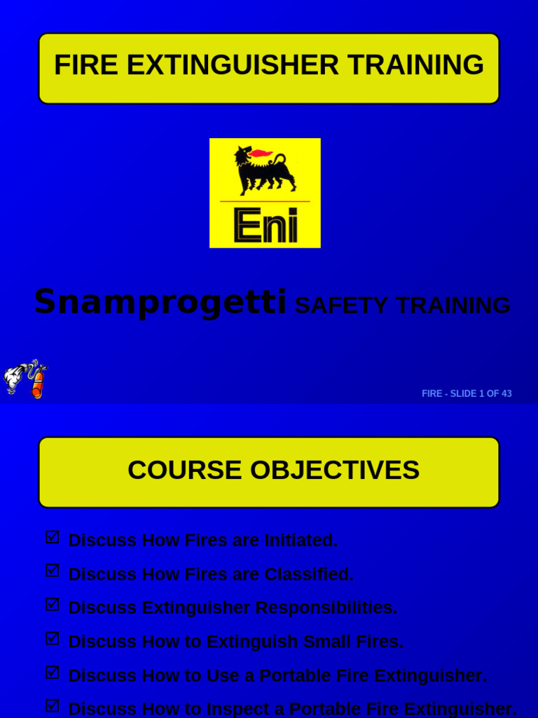 Fire Extinguisher Training Guide | PDF | Fires | Safety
