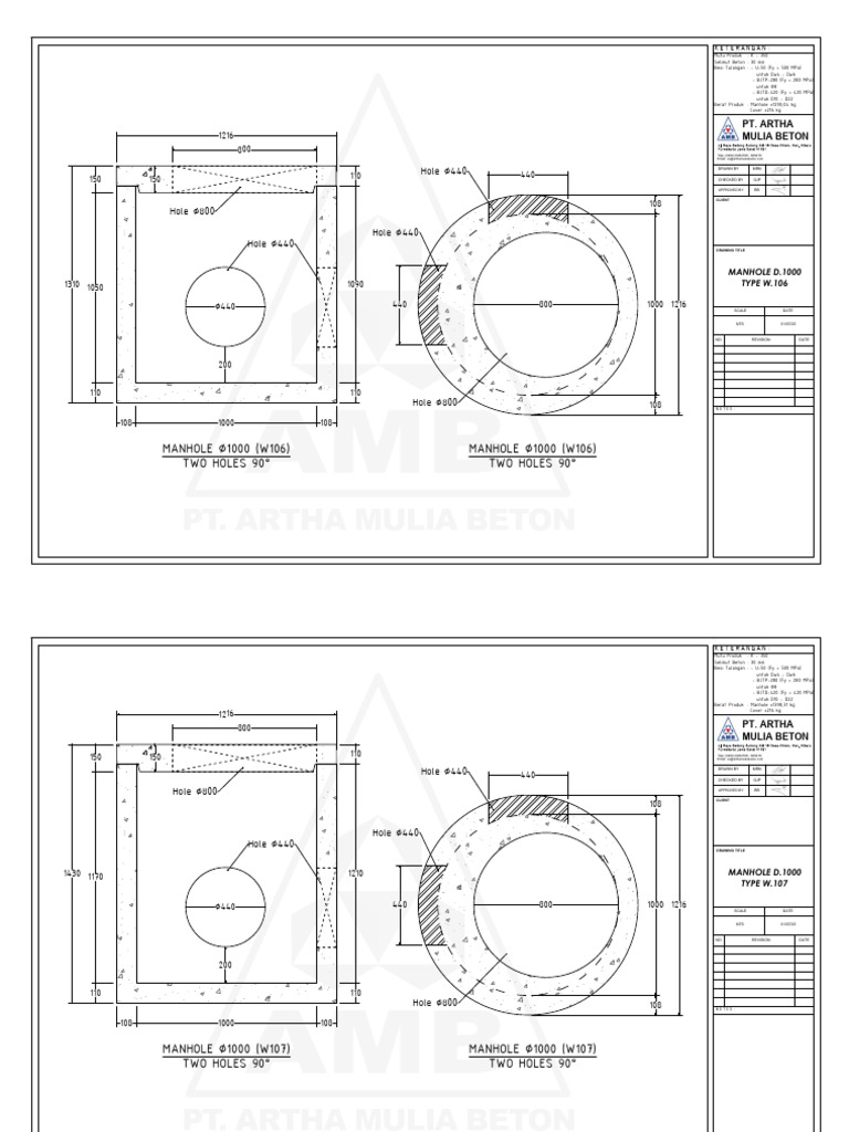 Manhole Specifications and Types | PDF