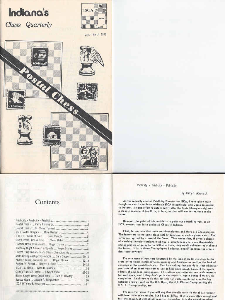 Indiana Chess Quarterly Jan-Mar 1979