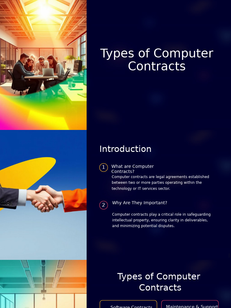 Overview of Computer Contracts | PDF | Software | Outsourcing