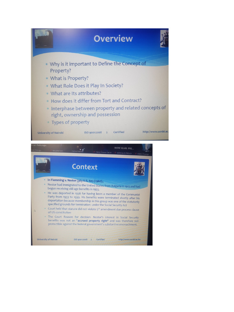 Week 1 Slides - What Is Property | PDF