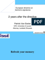 2 Years After The Directive: Patrick Van Eecke