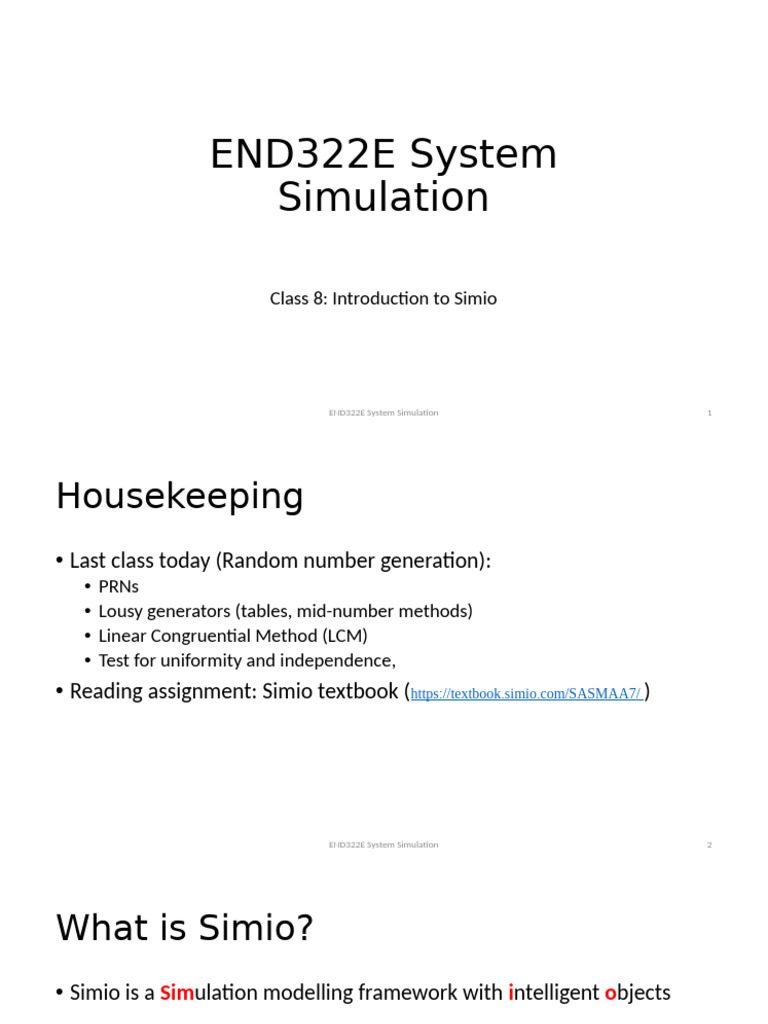 Simio System Simulation Overview | PDF | Simulation | Computing