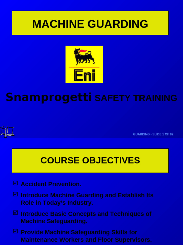 Machine Guarding Safety Training Guide | PDF | Personal Protective ...