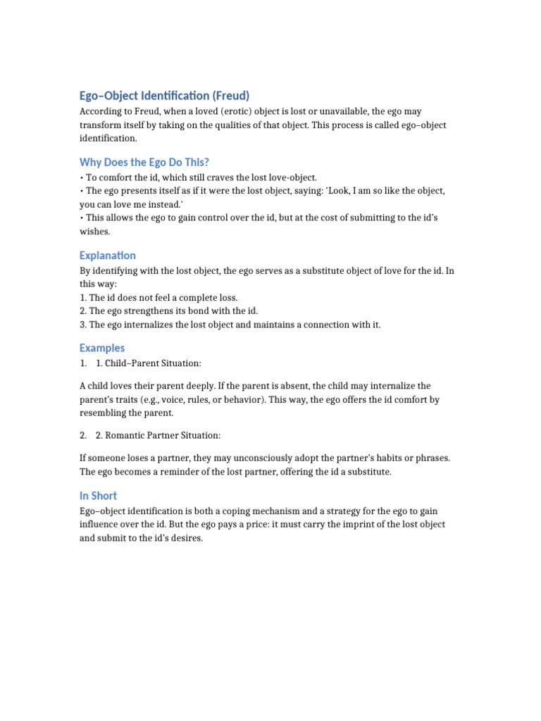 Ego Object Identification | PDF