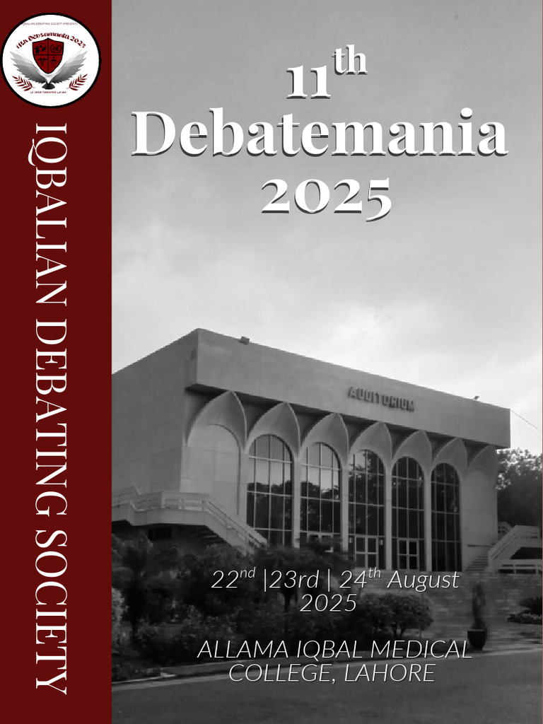 11th Debatemania 2025 Invitation | PDF