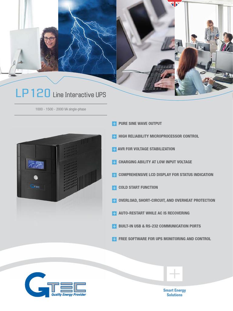 LP120 Line Interactive UPS Overview | PDF | Alternating Current ...