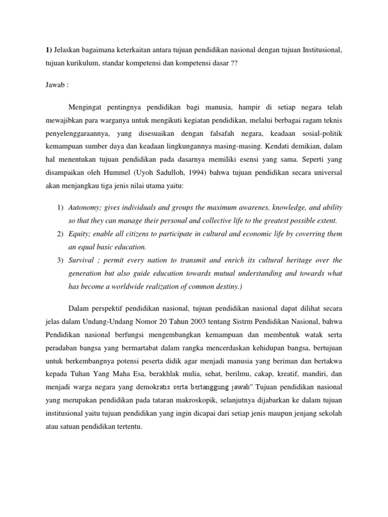 Soal Soal Dan Jawaban Mid Kurikulum