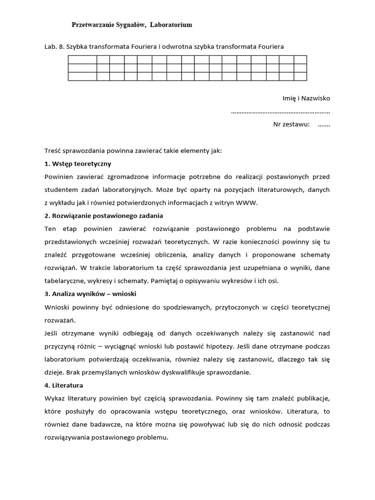 Cps - Lab - 8. FFT I Ifft | PDF