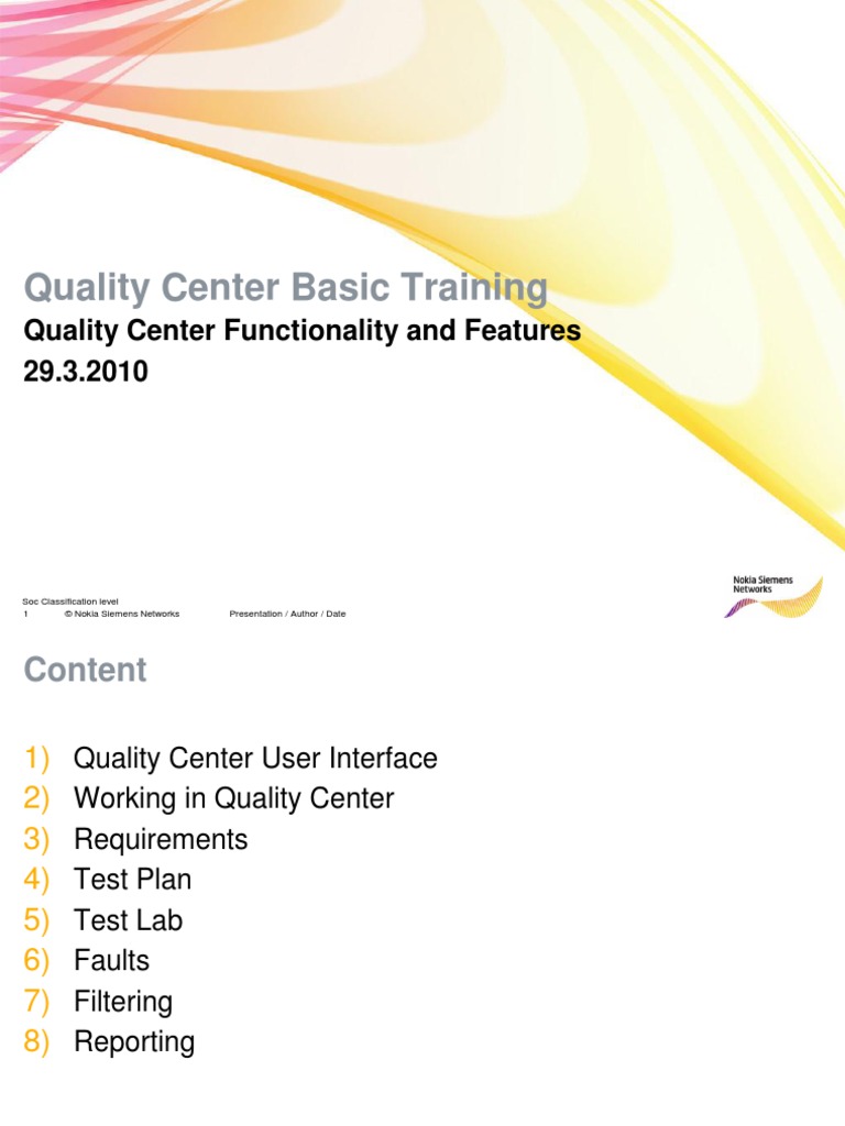 03 - Quality Center Functionality and Features | PDF | Nokia | Hierarchy