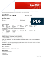 Lion Air Eticket (PXRCAM) - Putra