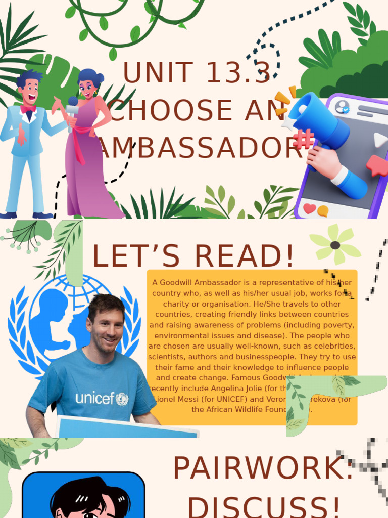 Choosing a Goodwill Ambassador | PDF