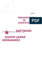 Presentation IN Computer: Software Aquem Janna Hernandez