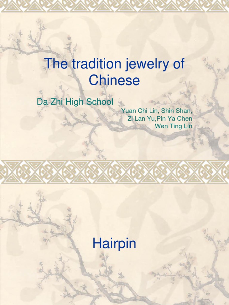 Traditional Chinese Jewelry and Cosmetics | PDF | Social Science | Home ...