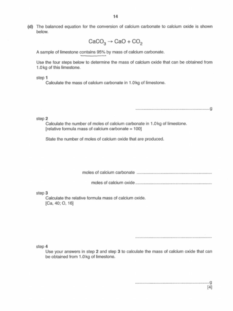Stoichiometry Practice Questions | PDF