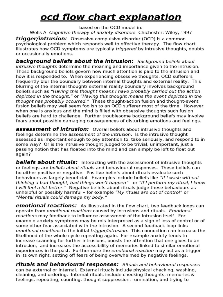 Understanding OCD Flow Chart | PDF | Obsessive–Compulsive Disorder ...