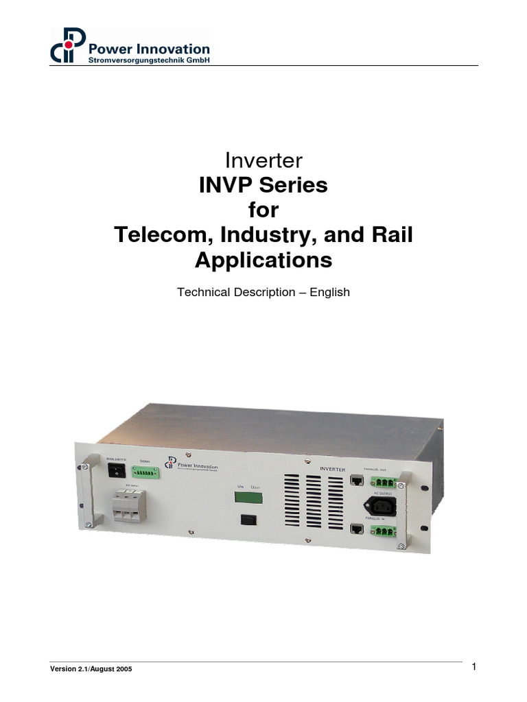 INVP Series Inverter Technical Manual | PDF | Alternating Current ...