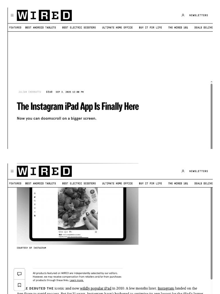 The Instagram Ipad App Is Finally Here | PDF