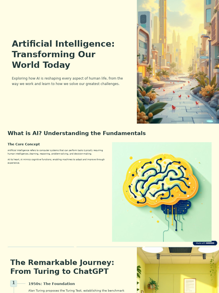 Artificial Intelligence Transforming Our World Today | PDF | Artificial ...