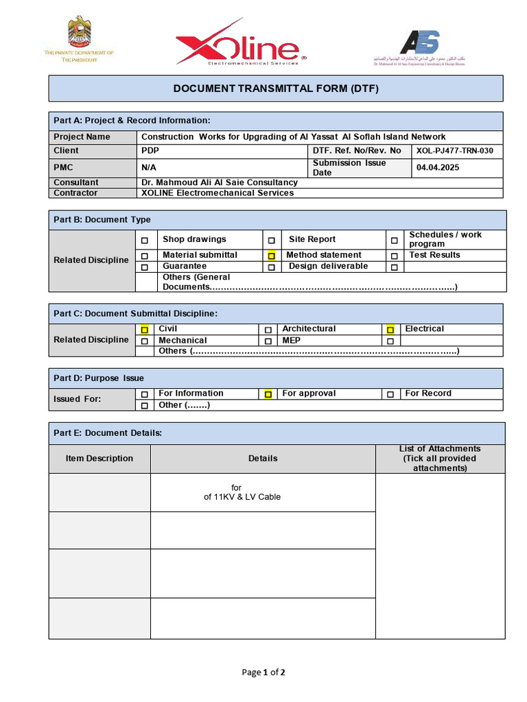 Method Statement for 11KV/LV Cable Installation | PDF | Trench ...