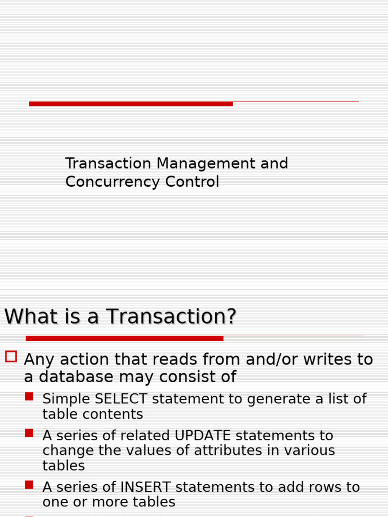 Transaction Management in DBMS | PDF | Database Transaction | Databases