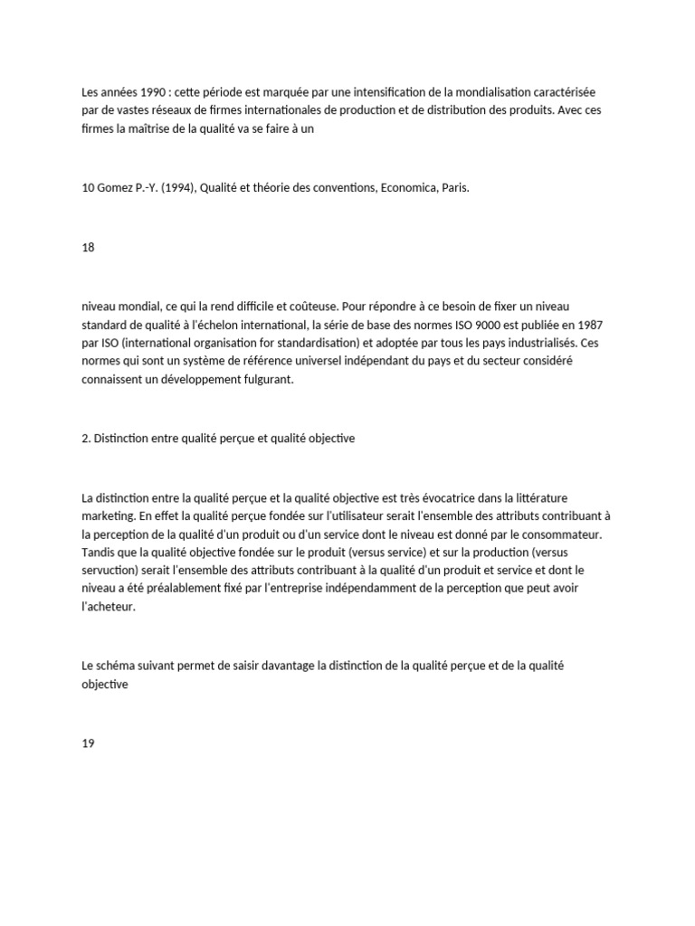 Qualité perçue vs qualité objective en marketing | PDF | la perception ...