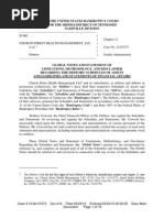 Statement of Financial Affairs Church Street Health Management, LLC- Doc 214