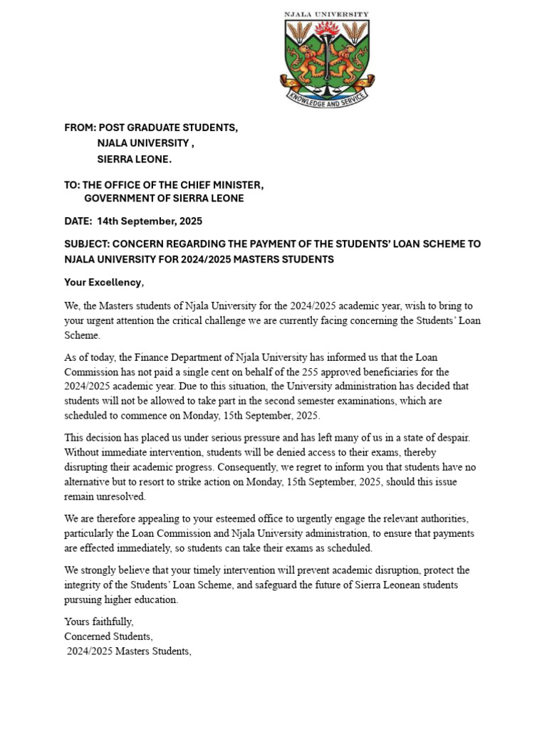 Letter To The Chief Minister | PDF