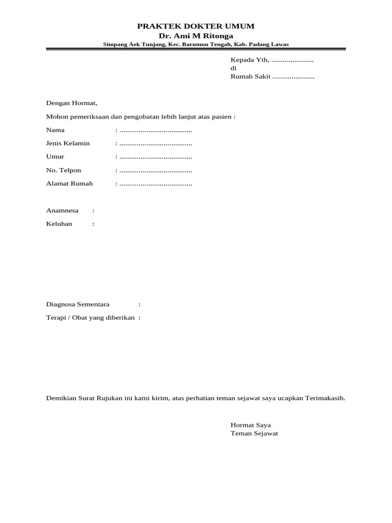 Surat Rujukan | PDF