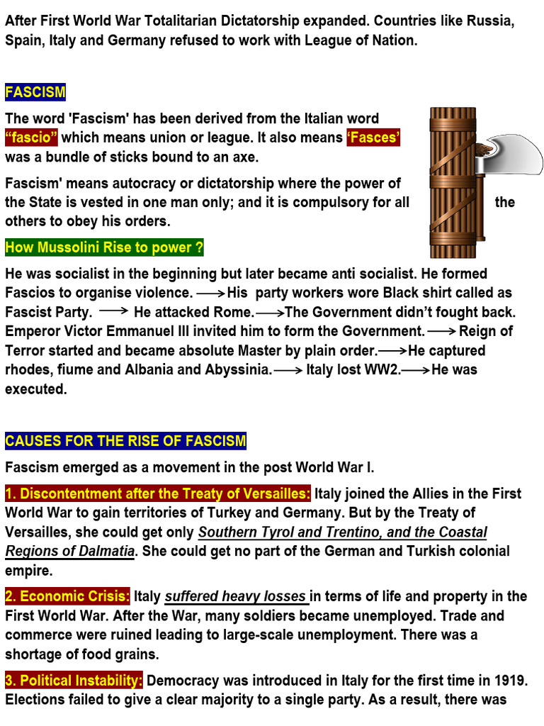 Rise of Fascism and Nazism Explained | PDF | Fascism | Nazi Germany