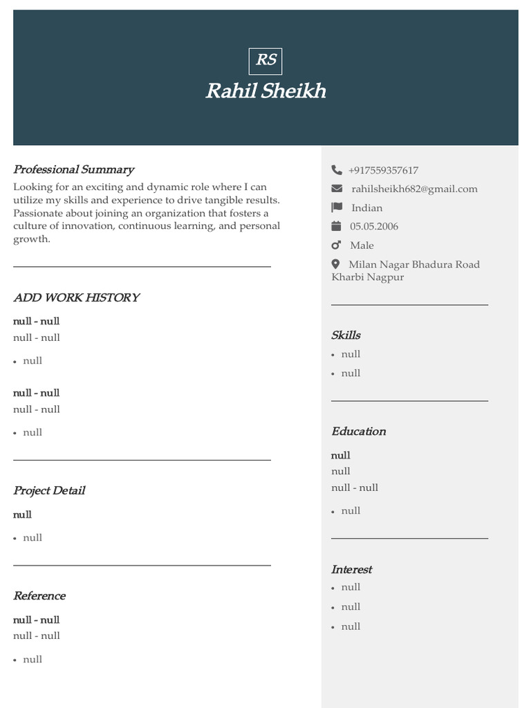 Rahil Resume 318 | PDF