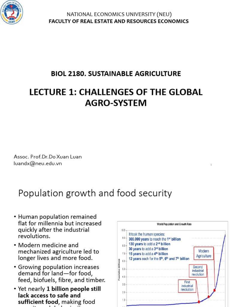 Global Challenges in Sustainable Agriculture | PDF | Meat | Food Security