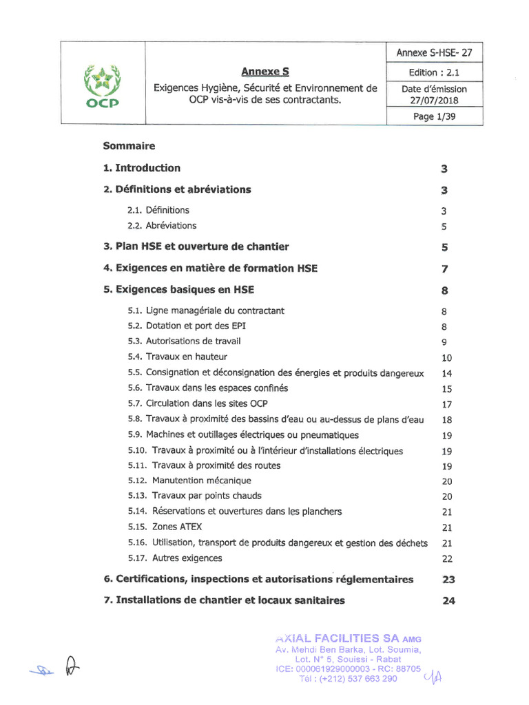 Ocp E Document