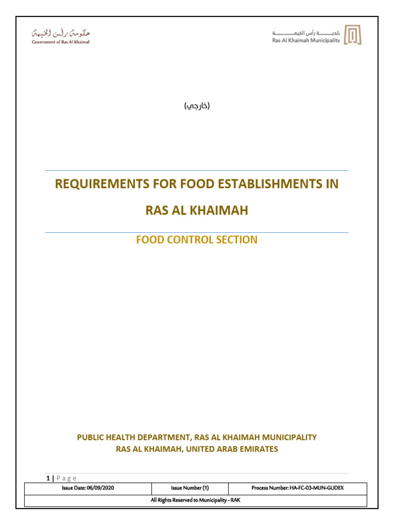 FCS Requirements For Food Establishments (FOOD CODE) | PDF | Foodborne ...
