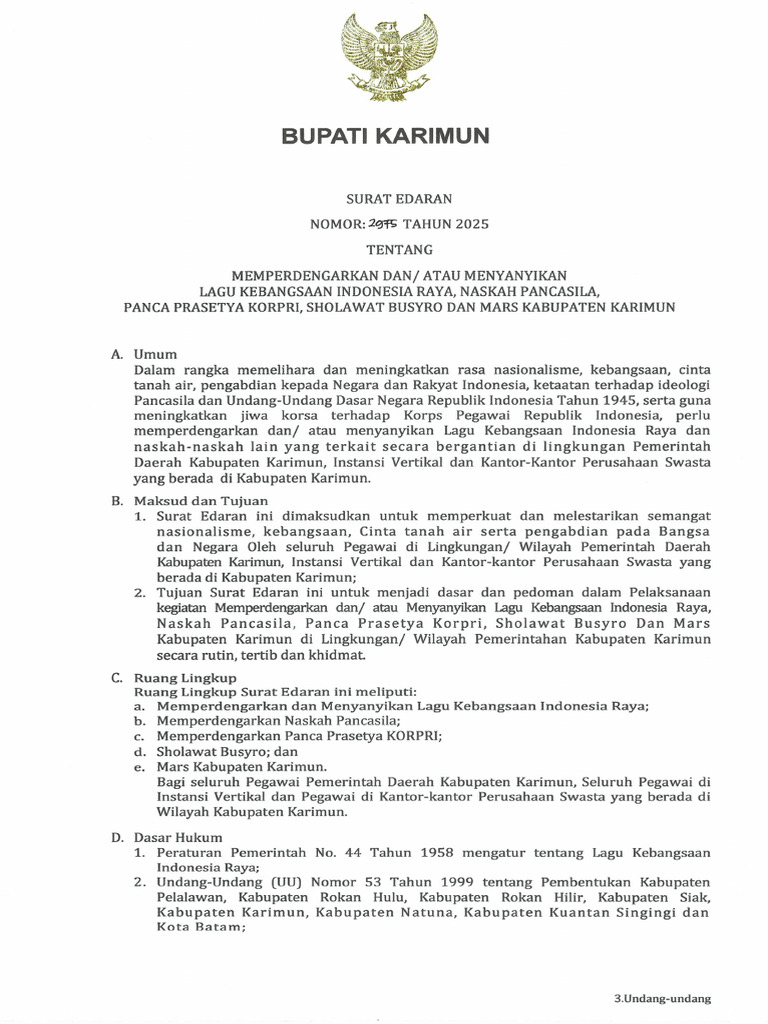 Surat Edaran New | PDF