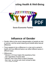 CCEA  - AS - Health and Social Care - Socio Economic Factors - UNIT 3