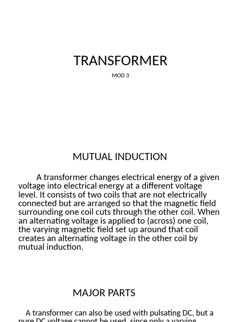 15 Transformer | PDF | Transformer | Inductor