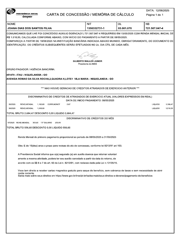 Carta de Concesao | PDF