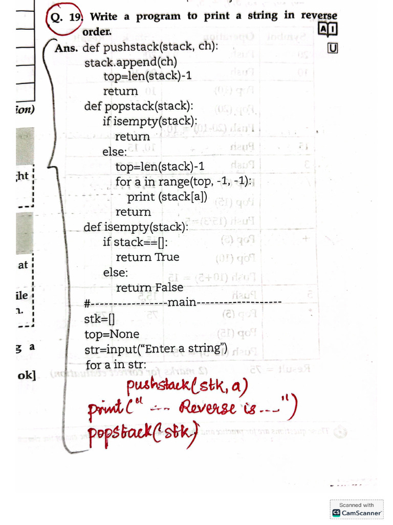 Stack Extra Questions For Practice | PDF