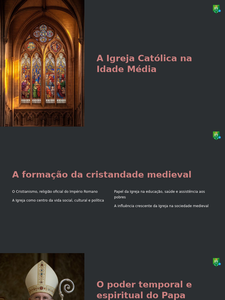 A Influência da Igreja Católica na Idade Média | PDF | Idade Média ...