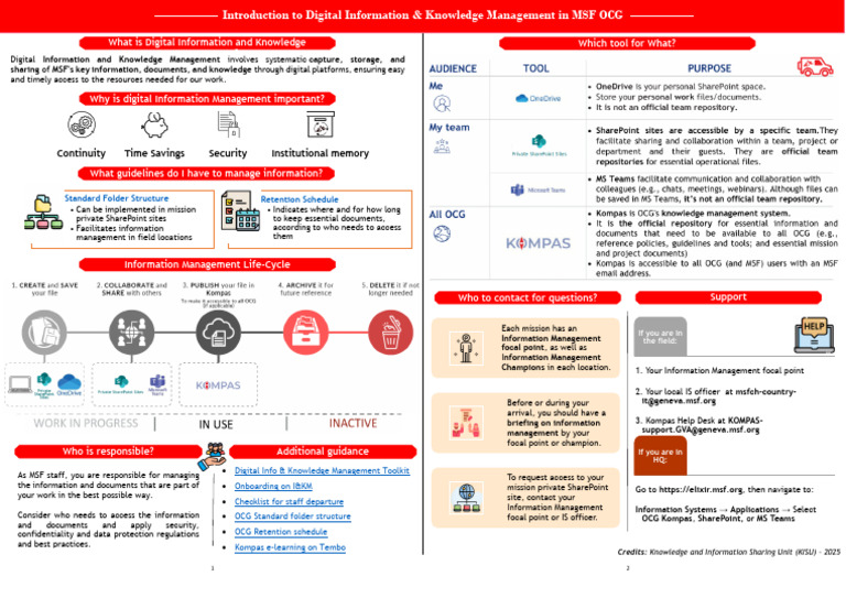 Digital Info Management in MSF OCG | PDF | Information Technology ...