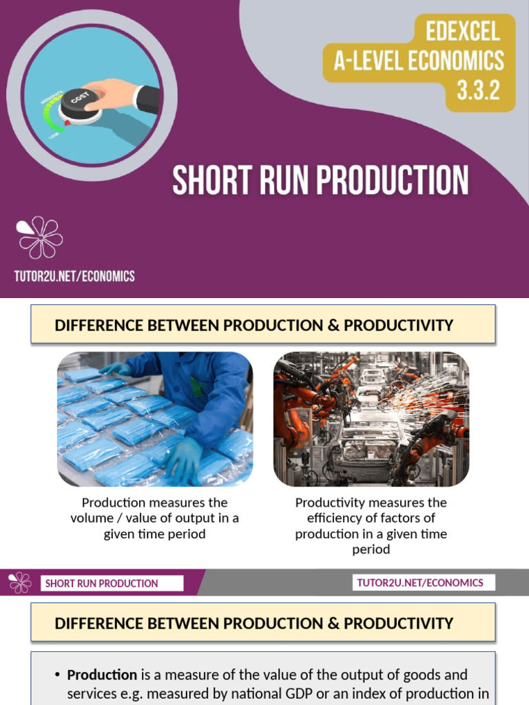 Short-Run Production in Economics | PDF | Labour Economics | Long Run ...