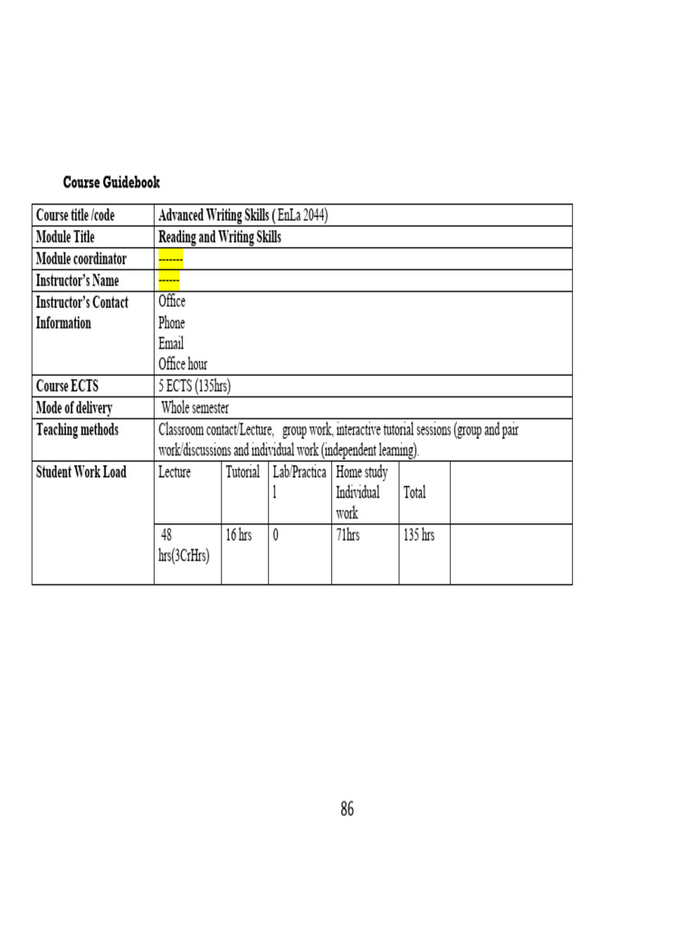 Advanced Writing Skills Course Guide | PDF | Essays | Fallacy
