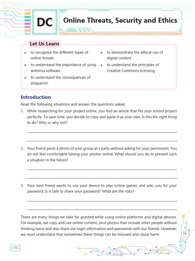 Online Safety: Threats and Ethics Guide | PDF | Malware | Antivirus ...