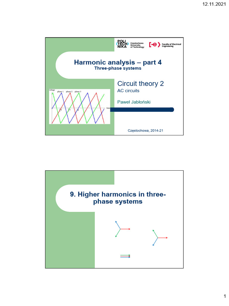 L11 - Harmonic Analysis 4 | PDF | Electronic Engineering | Electric Power