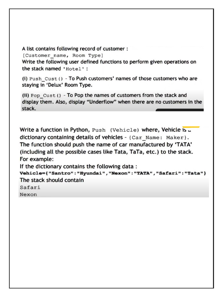 Python Stack Operations for Uniforms | PDF