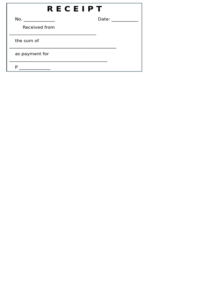 Sample Receipt | PDF